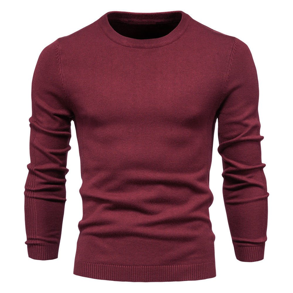 Pull homme col rond coton design élégant