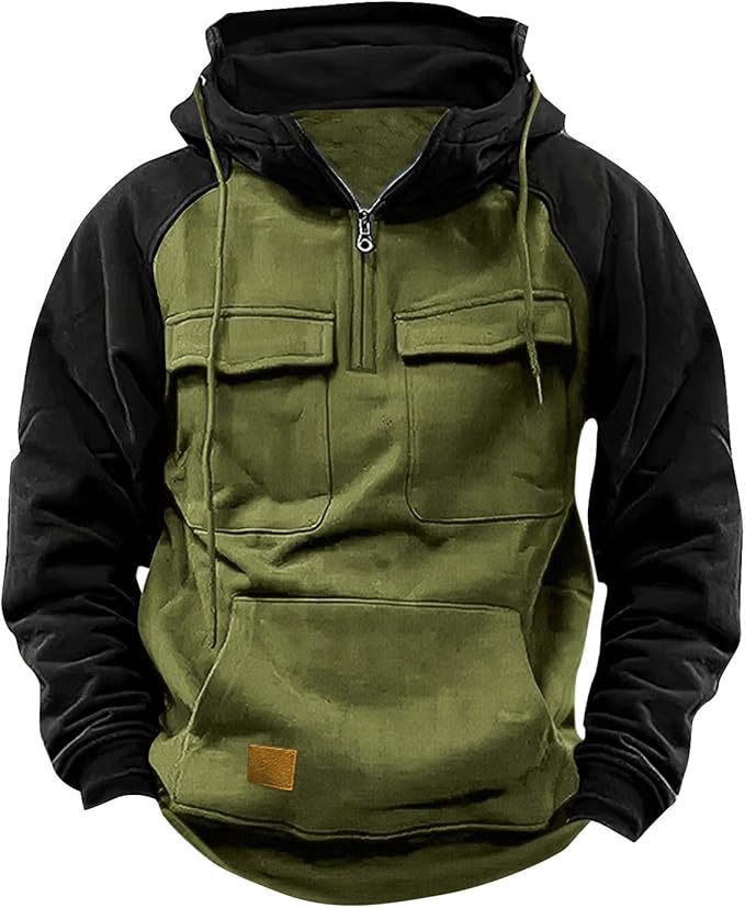 Sweat à capuche sportif pour homme avec poches