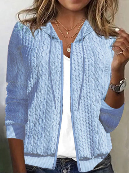 Gilet pour femme en maille torsadée qualité douce