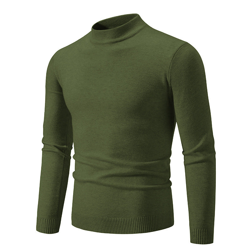 Pull col roulé homme moderne maille fine