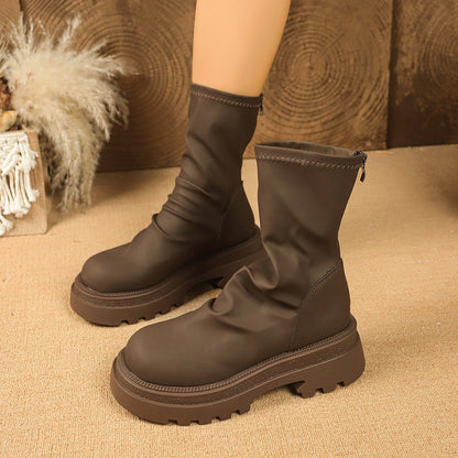 Bottines Femme Hiver Doublées Robustes