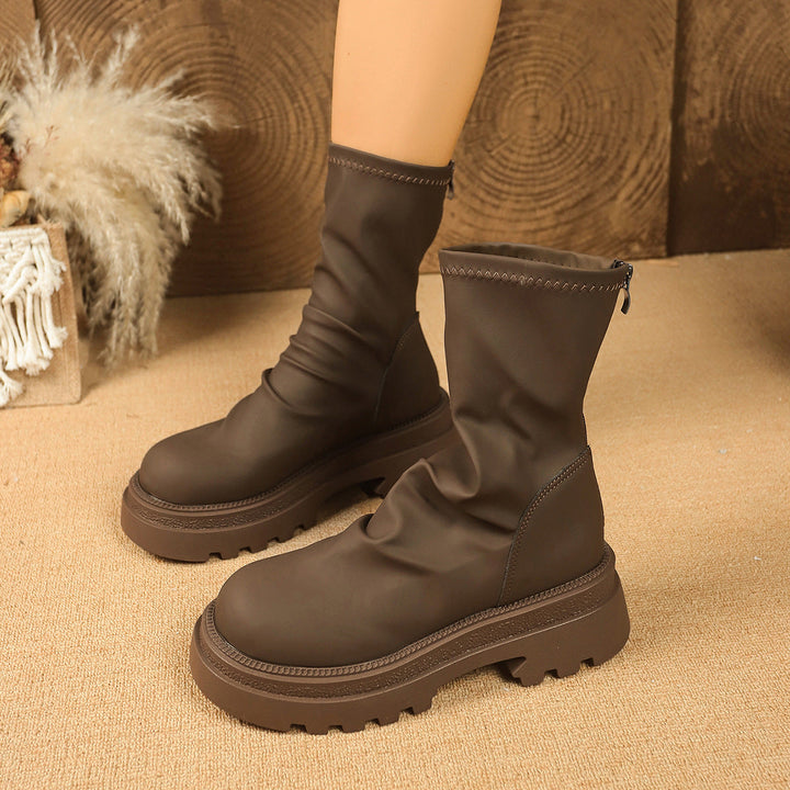 Bottines Femme Hiver Doublées Robustes