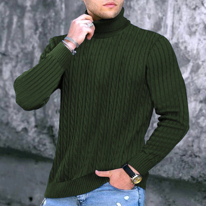 Col roulé homme moderne texturé