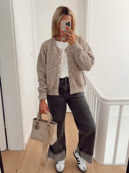 Cardigan Femme Doux Élégant Coupe