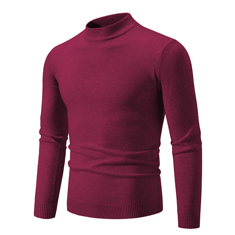 Pull col roulé homme moderne maille fine