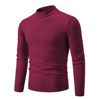 Pull col roulé homme moderne maille fine