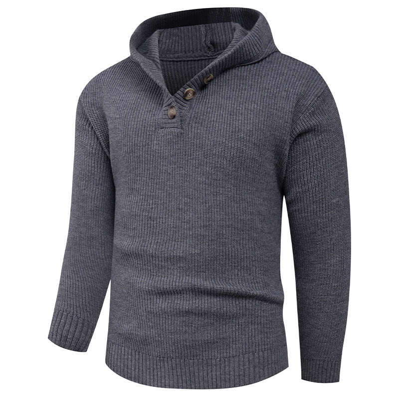 Pull homme col châle design élégant