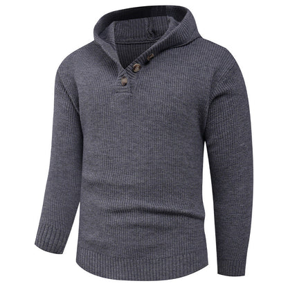 Pull homme col châle design élégant