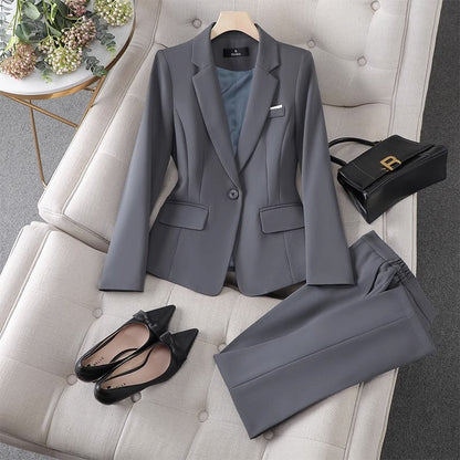 Ensemble blazer femme coupe ajustée