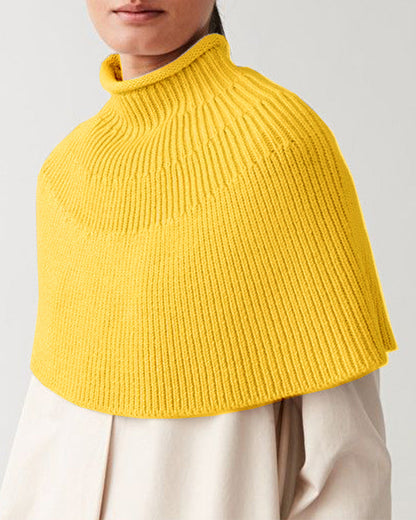 Cape en tricot femme Design élégant Col montant
