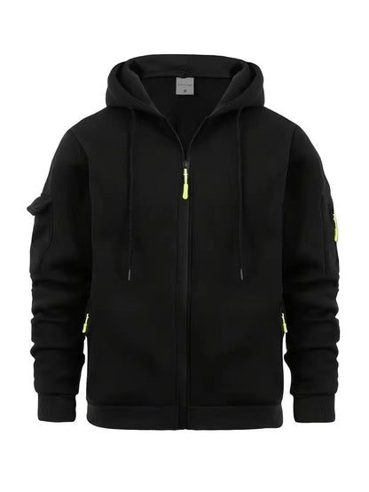 Veste d'extérieur pour homme Pratique Fermeture éclair Poches