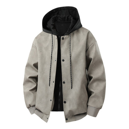 Veste de mi-saison homme moderne sportive à capuche