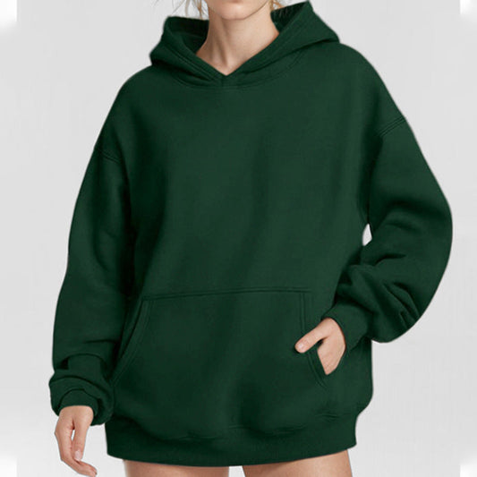 Damen Hoodie-Kleid Trendy Winterkleid - IdealeKleiden