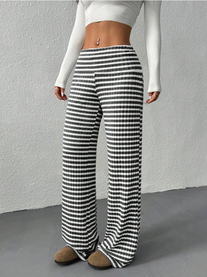 Pantalon de jogging femme Confortable Motif rayé