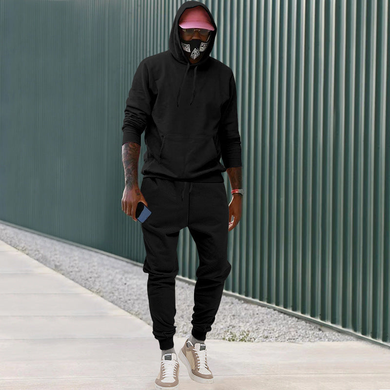 Survêtement de sport pour hommes, sweat à capuche, jogging, confortable
