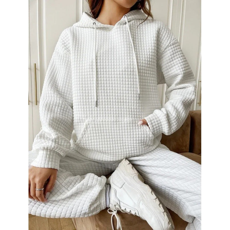 Pull col montant en maille gaufrée avec poche