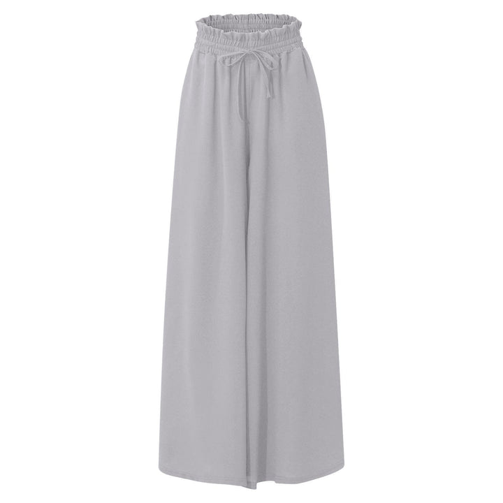 Pantalon Femme Élégant Ample avec Taille Élastique et Poches