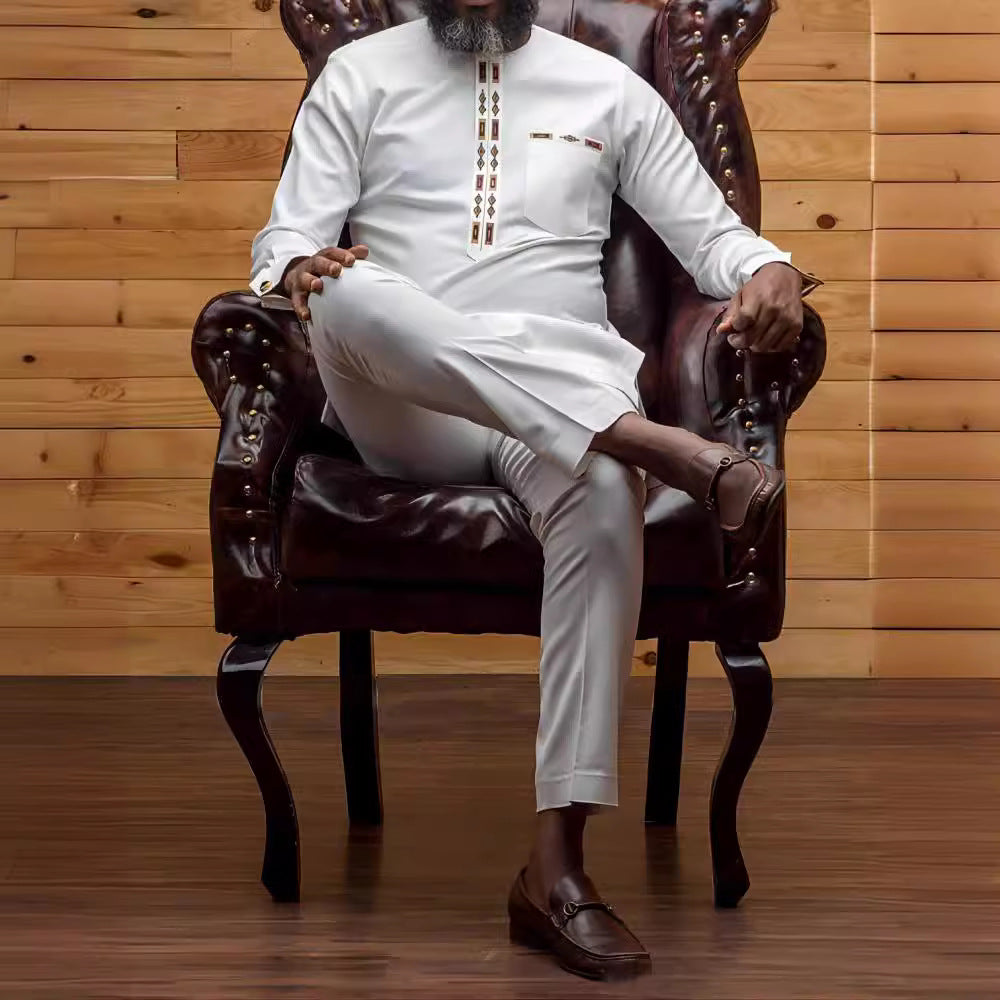 Männer Kaftan Anzug Traditionell Elegantes Design - IdealeKleiden