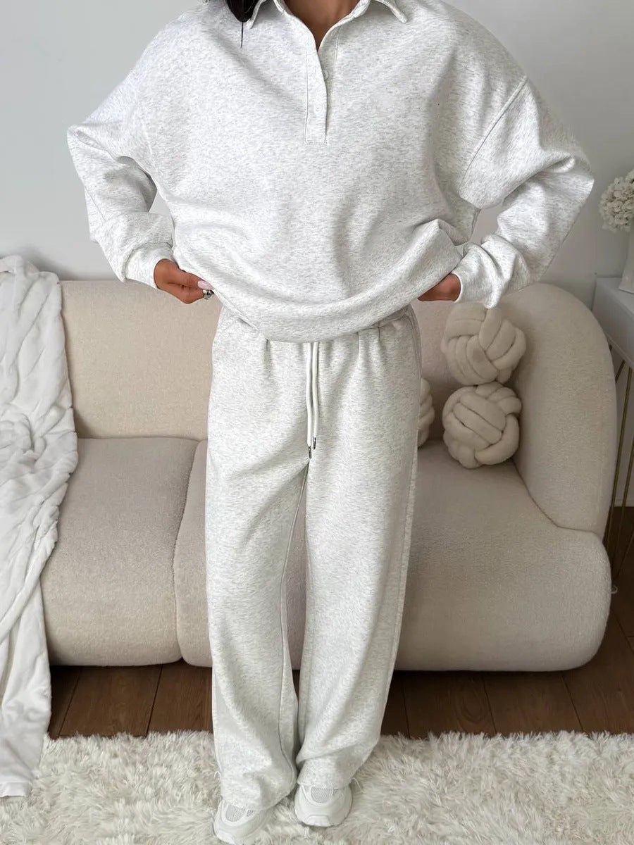 Ensemble de polo léger et pantalon confortable pour femme
