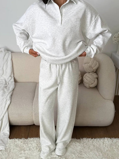 Ensemble de polo léger et pantalon confortable pour femme