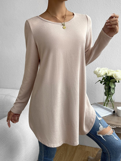 Haut pour femme, manches longues, moderne, doux