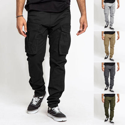 Herren Cargo-Hose Modern Elastisch Vielfach Taschen - IdealeKleiden