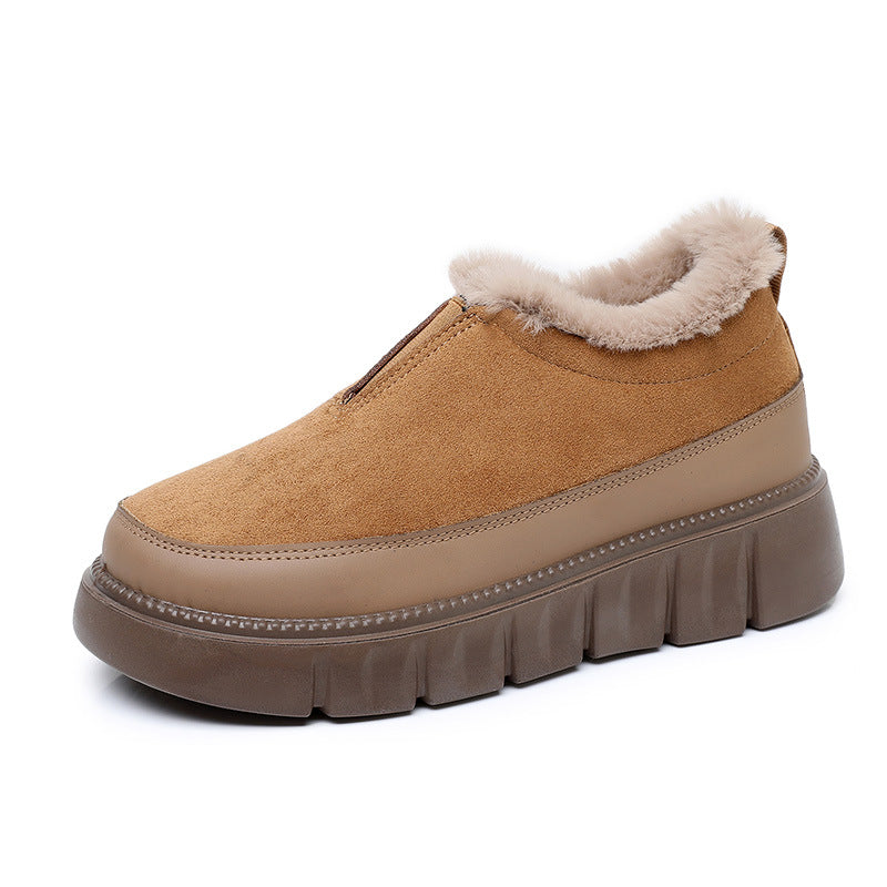 Chaussons d'hiver pour femmes, doux et antidérapants