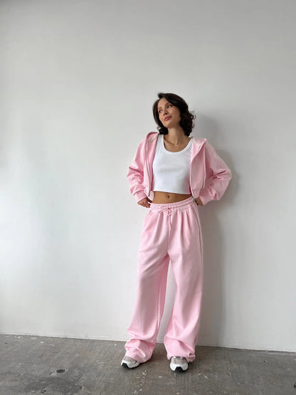 Survêtement de sport femme Sweat à capuche et pantalon de jogging Haute qualité Confortable