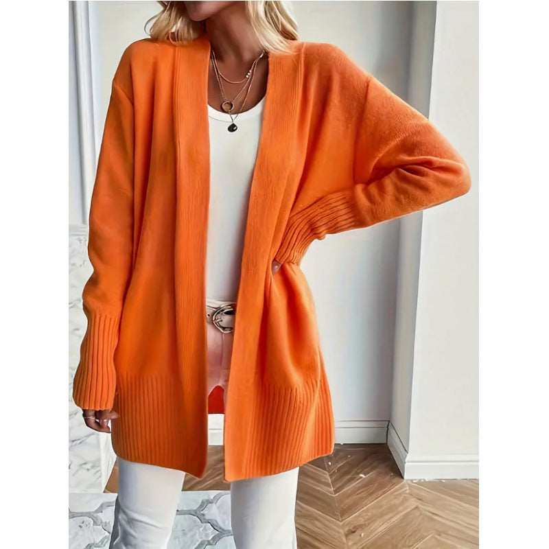 Cardigan long élégant pour femmes avec poches