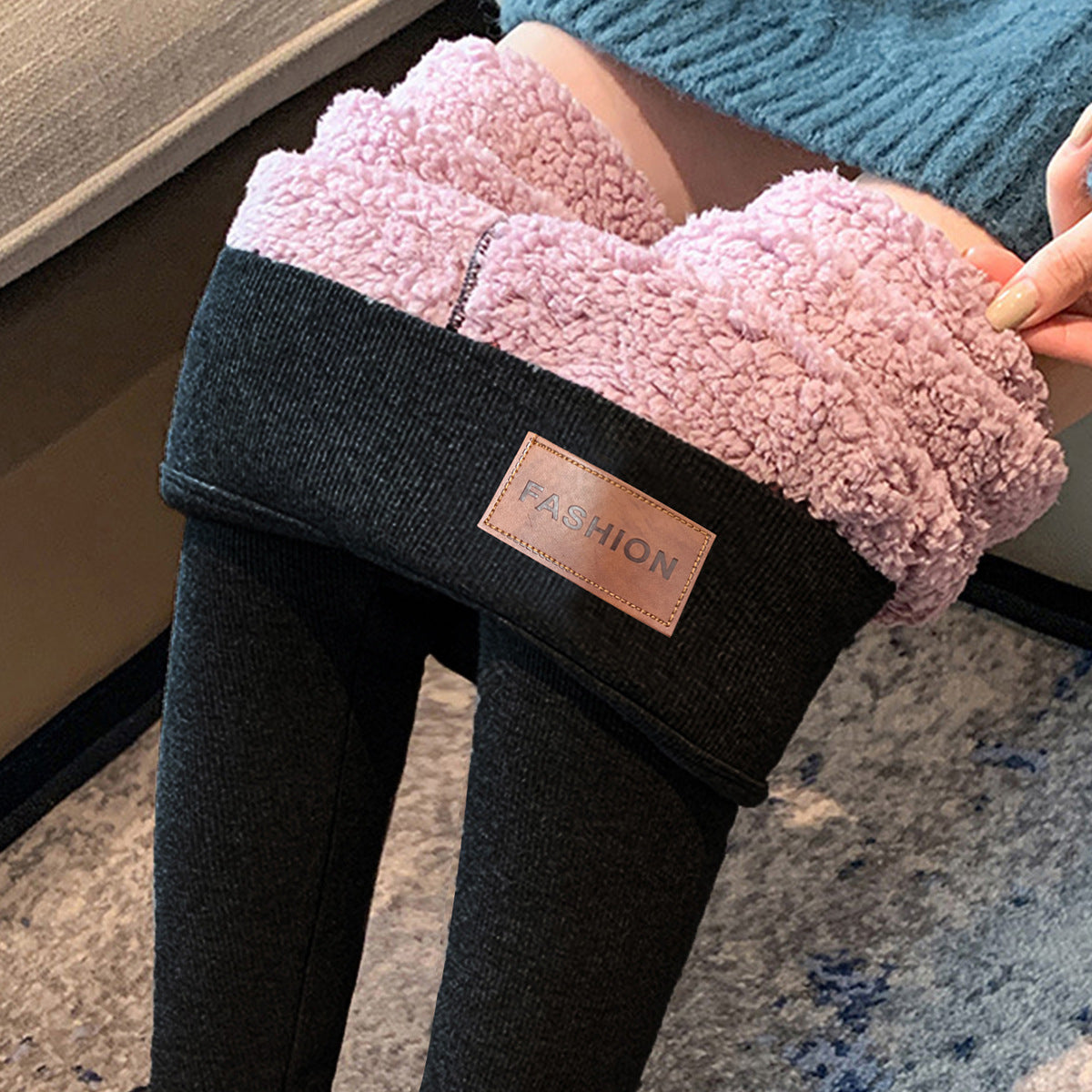 Damen Weiche Wollstulpen Elegantes Design - IdealeKleiden