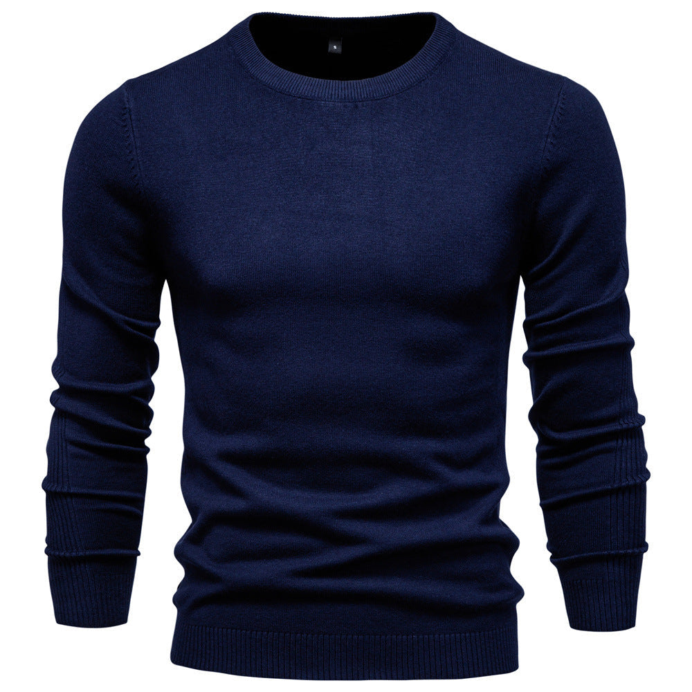 Pull homme col rond coton design élégant