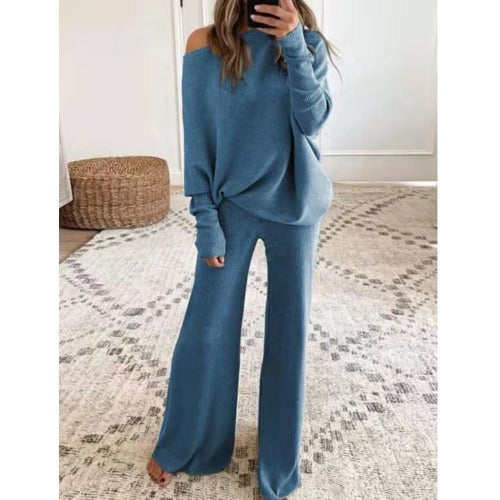 Ensemble de détente femme Doux Épaules dénudées Confort