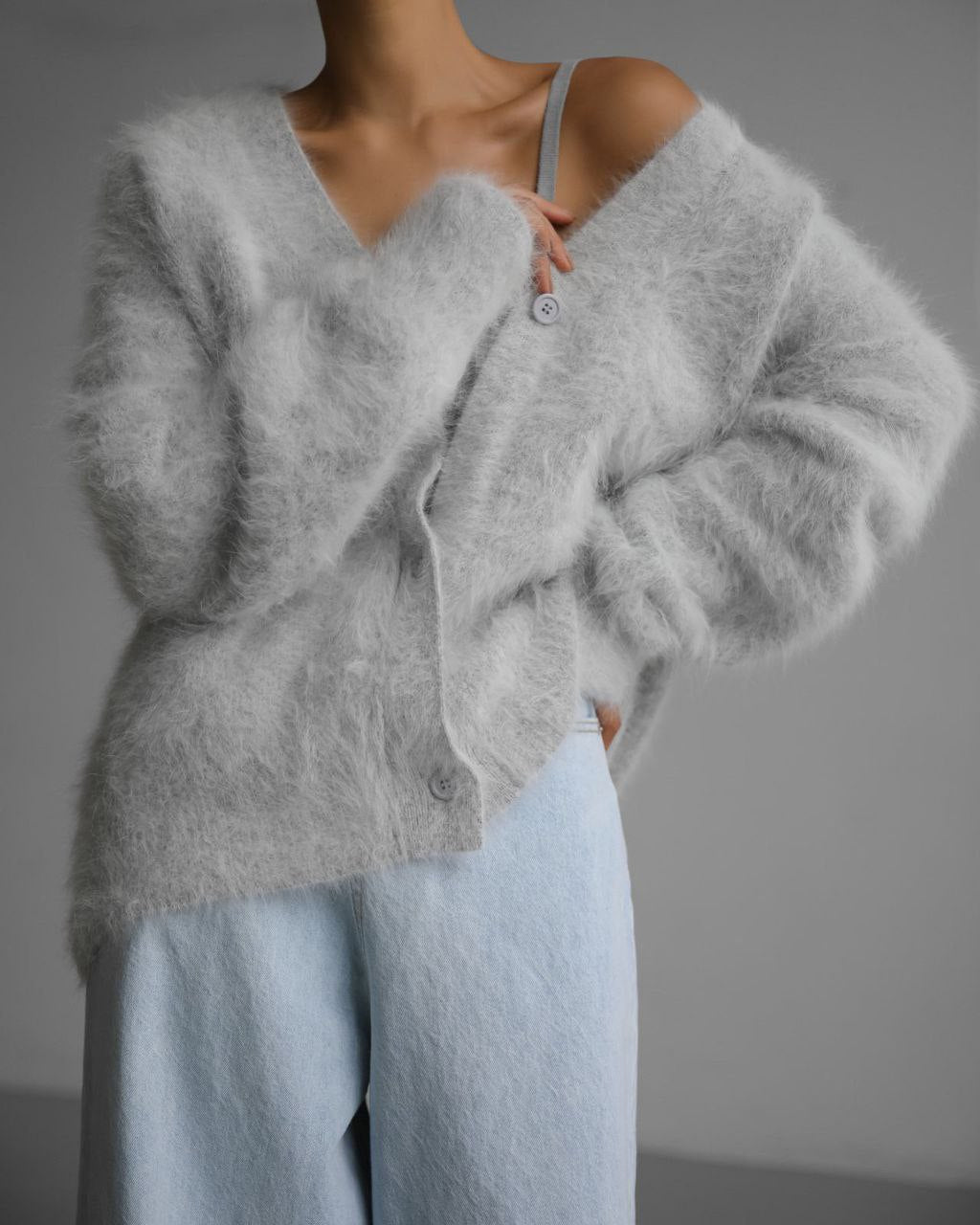 Cardigan tendance avec boutons Style ample