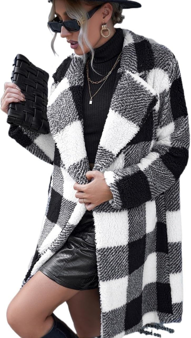 Manteau oversize femme doublé polaire douce