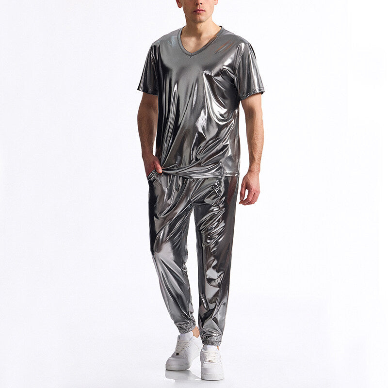 Survêtement de sport pour homme brillant moderne élastique