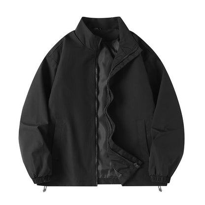 Coupe-vent pour homme, sportif, avec col et poches