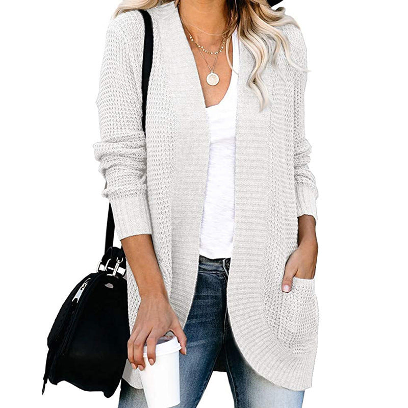 Großer Strickcardigan Bequem Lockere Passform - IdealeKleiden