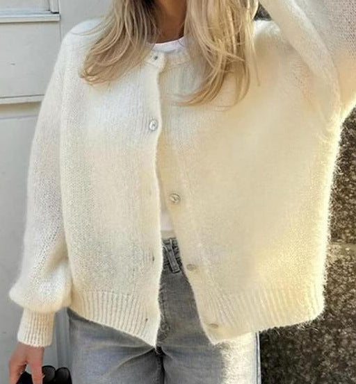 Cardigan doux pour femme en mohair