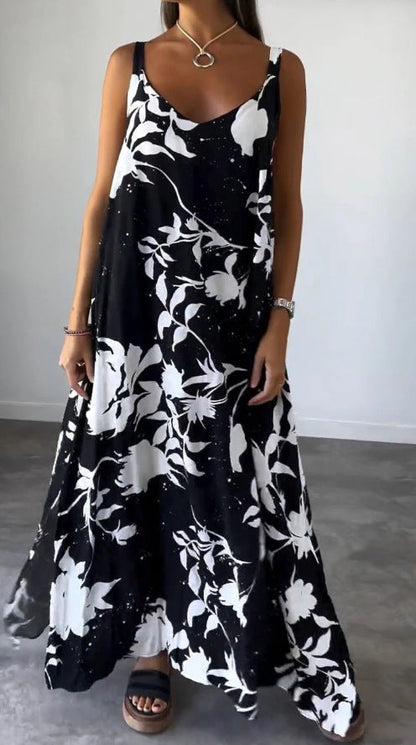 Robe longue fleurie élégante pour femme