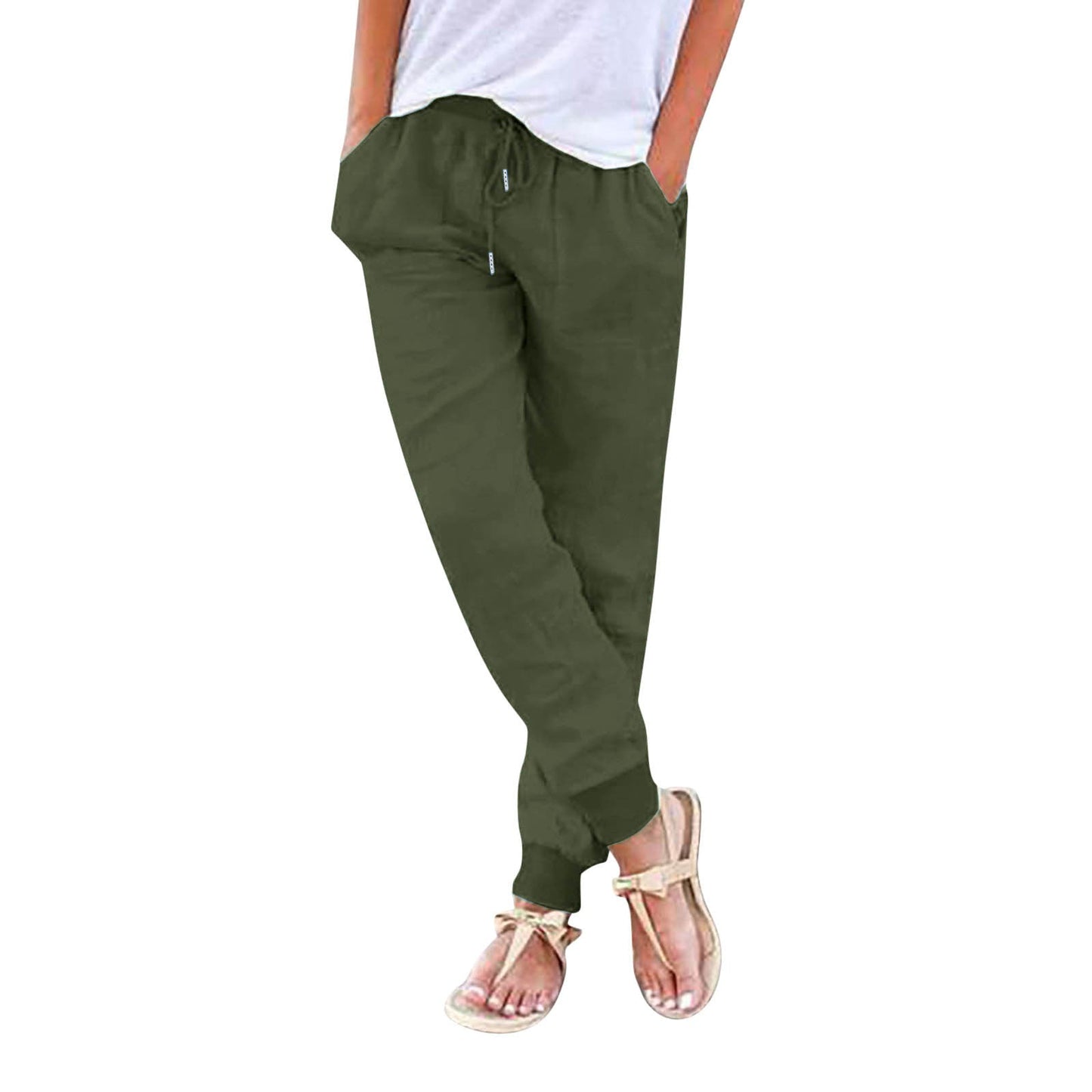 Pantalon confortable pour femme, élastique et pratique
