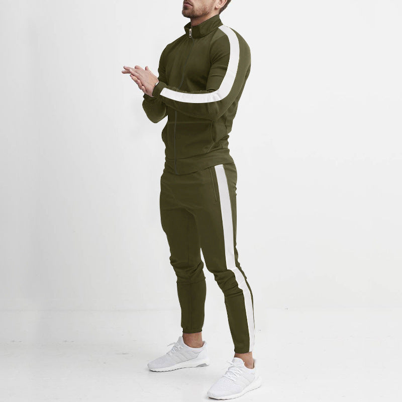 Survêtement de sport pour homme design à rayures