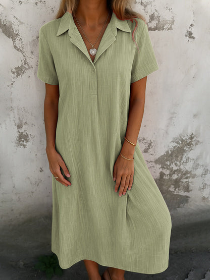 Robe-chemise élégante pour femme, vêtement d'été