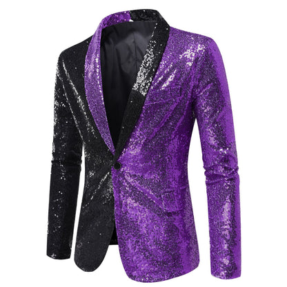 Veste scintillante homme Coupe moderne Étincelante