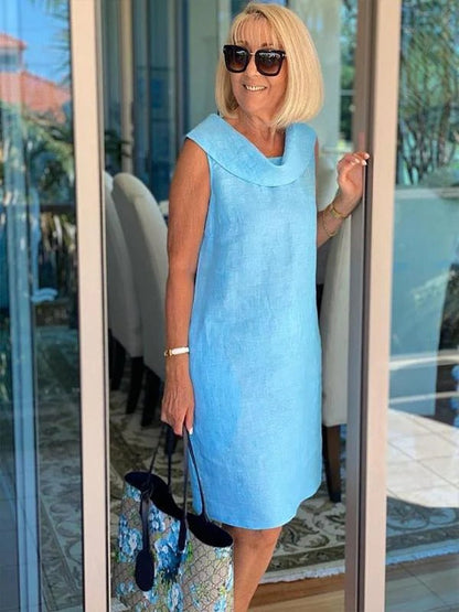 Robe d'été femme Lin Élégante Lacée