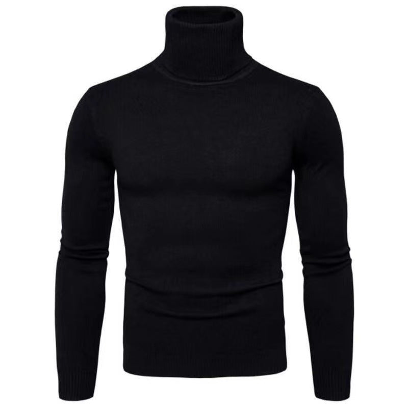 Pull col roulé en coton pour homme Design élégant