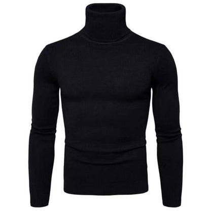 Pull col roulé en coton pour homme Design élégant
