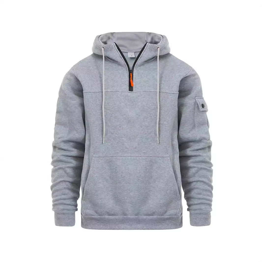 Sweat à capuche sportif pour homme avec poches