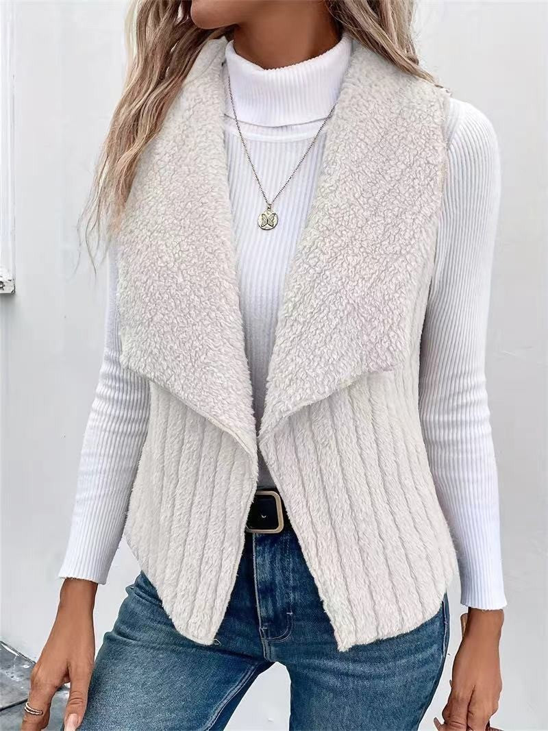 Gilet femme Effet fourrure doux Élégant