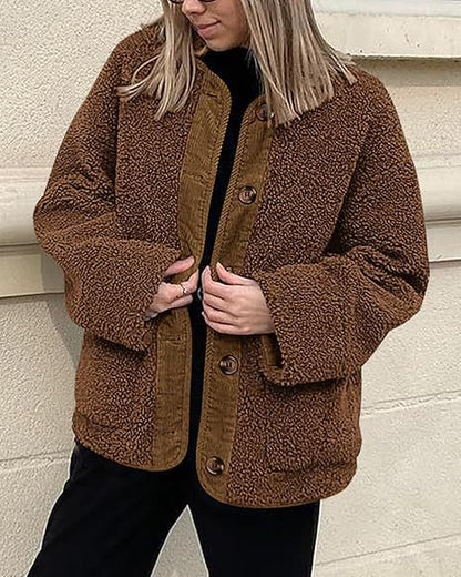 Veste teddy femme en peluche douce