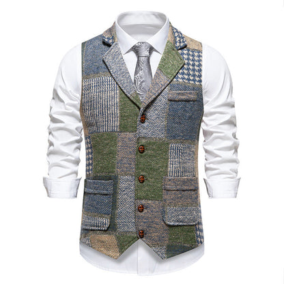 Gilet homme design patchwork moderne pratique